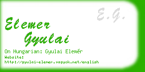 elemer gyulai business card